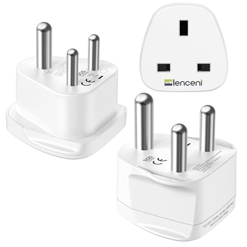Image of LENCENT Type D and M Travel Adaptor for Sri Lanka Namibia South Africa Botswana India multi Power Plug Adapter