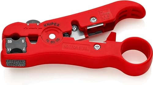 Image of KNIPEX Stripping Tool for Coaxial and Data Cables 125mm 16 60 06 SB