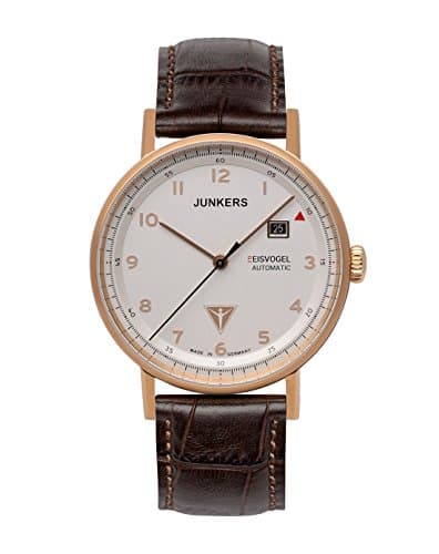 Image of Junkers Men's Automatic Watch with Black Dial Analogue Display Leather 67564