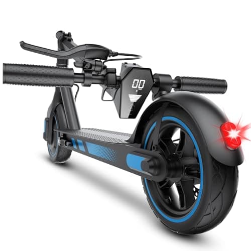 Image of Aimittie Electric Scooter for Adults, 10" Tires, Powerful 500W Motor, Max 38KM Long Range, Lightweight and Foldable Scooter, Dual Lighting System and Drum Brake, Smart APP Control