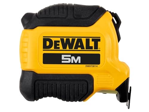 Image of DeWALT Compact Series Tape Measure 5m (Width 28mm) (Metric Only) 3m of extended reach allows easy one person work finger brake for ultimate blade control Accuracy: EC Class II