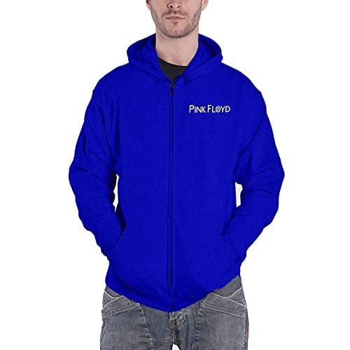Image of Rock Off Pink Floyd 'Metal Heads Close Up' (Blue) Zip Up Hoodie (small)
