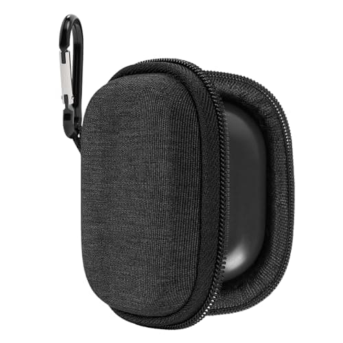 Image of Geekria Shield Earbuds Case Compatible with Jabra Elite 10 Gen 2, Elite 8, Elite 75t, Elite 65t True Wireless Earbuds, Replacement Hard Shell Travel Carrying Bag with Carabiner Clip