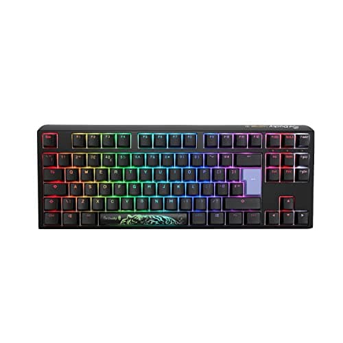 Image of Ducky One3 Classic Black TKL RGB Black Cherry MX Switch Keyboard - UK Layout