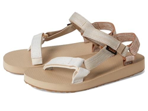 Image of Teva Girls' Original Universal Metallic Sandals, Neutral Multi, 12 UK Child