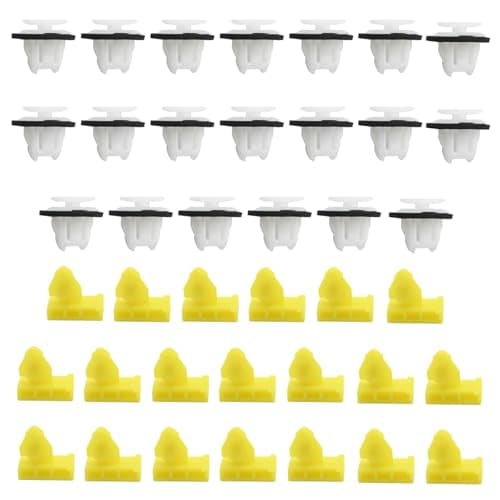 Image of Raheem 40Pcs 76882JG10A Car Wheel Arch Surround Trim Moulding Clips Kit Front or Rear Plastic Retainer Fasteners Fit for Nissan Juke 2010-2017 Nissan Qashqai 2014-2020 76847JG00A