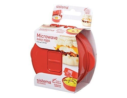 Image of Sistema Microwave Easy Eggs Cooker - 270 ml, Red by Sistema