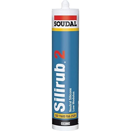 Image of Soudal 102393 "Silirub 2" Neutral Silicone, Black, 310 ml