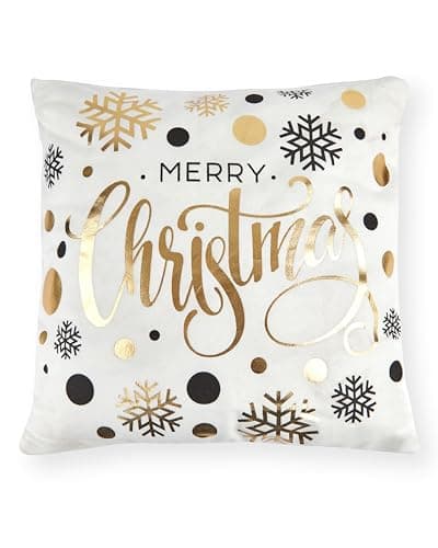 Image of Emma Barclay Filled Christmas Cushion Covers 45x45 Christmas Scatter Pillow Xmas Cushions Throw Pillow Covers Decorative Pillowcase for Christmas Home Decoration