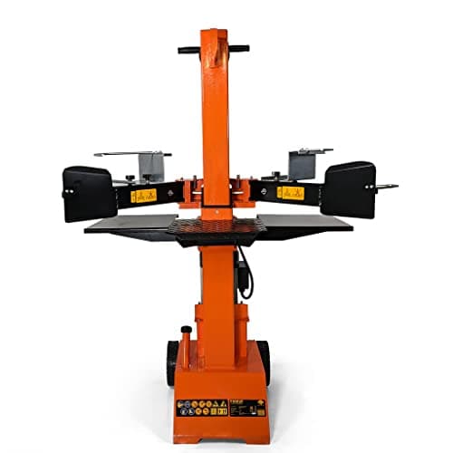 Image of FM8VE 8-Ton Vertical Electric Log Splitter - Heavy-Duty Wood Splitter for Logs Up to 550mm in Length - CE/UKCA Compliant - Pre-Filled & Ready to Use - Safe & Powerful Firewood Solution