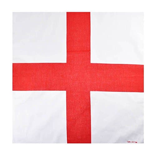 Image of Basic Sense St. George Bandana Bandanna 100% Cotton Biker Flag Headwear Scarf Handkerchief Saint England Day