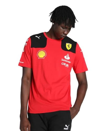 Image of Scuderia Ferrari - 2023 Carlos Sainz Team T-Shirt - Men - Red - Size: XL