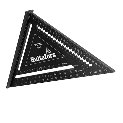 Image of 5-in-1 try square 300 mm I Hultafors I 300 mm Carpenter's square CNC milled from aluminium I Carpenter's square for marking, measuring and drawing I Incl. conversion table I 257040