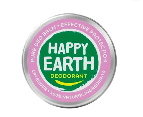 Image of Happy Earth Deodorant Balm – For Women and Men – Deodorant – 100% Natural Ingredients & Vegan – Lavender – 45 g