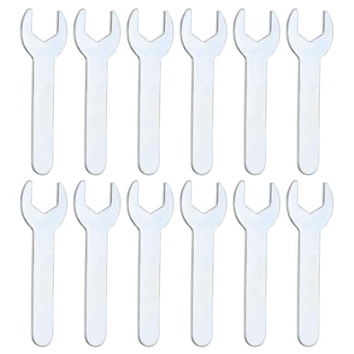 Image of sourcing map 12pcs Super Thin Open End Wrench 14mm Metric 70mm Long 1.5mm Thickness Lightweight U-Shaped Spanner Single End Wrenches for Automotive Repair Furniture Assembly