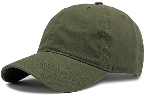 Image of BABAHU Men and Women Baseball Cap Plain Blank Adjustable Classic Baseball Hat Cap 100% Cotton Golf Dad Hat