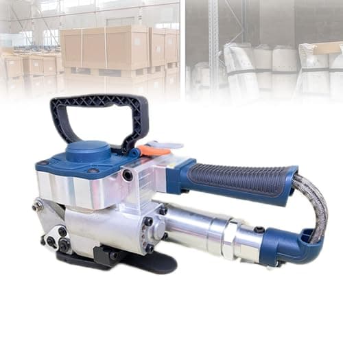 Image of Pneumatic Strapping Tools, Handheld Automatic Strapping Machine, Portable Hot Melt Strapper for PP PET, Belt Thickness 0.5-1.5mm, 3500N Force