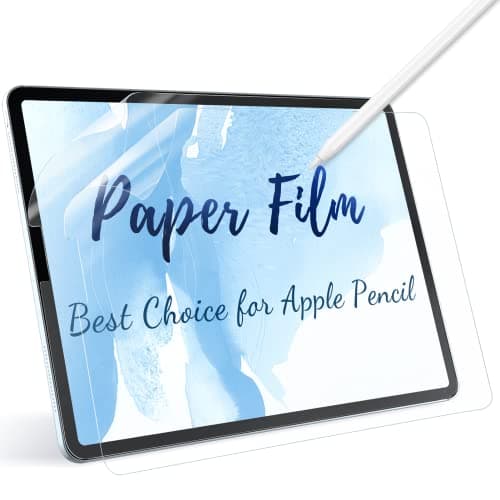 Image of IPROKKO [2 Pack] iPad Pro 12.9 Screen Protector (2022/2021/2020/2018), Like Paper Compatible with iPad Pro 12.9 Inch 6th/5th/4th/3rd Generation Matte PET Film for Drawing and Writing
