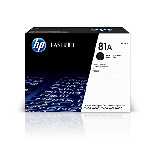 Image of HP CF281A 81A Original LaserJet Toner Cartridge, Black, Single Pack