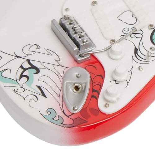 Image of Jimi Hendrix: Monterey, Miniature Guitar Replica, Music Gifts, Handmade Ornamental ¼ Scale, Includes a Display Box, Name Tag and Miniature Guitar Stand, gifts for music lovers