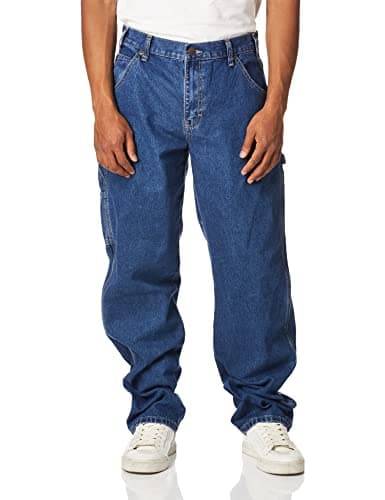 Image of Dickies Men's Relaxed Straight-fit Carpenter Jean, Indigo Blue, 30W / 30L
