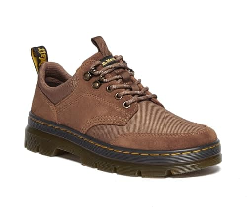 Image of Dr. Martens Unisex-Adult 1461 Sr StFood Service Shoe, Desert Brown Bronx Suede+extra Tough 50/50, 11 Women/10 Men