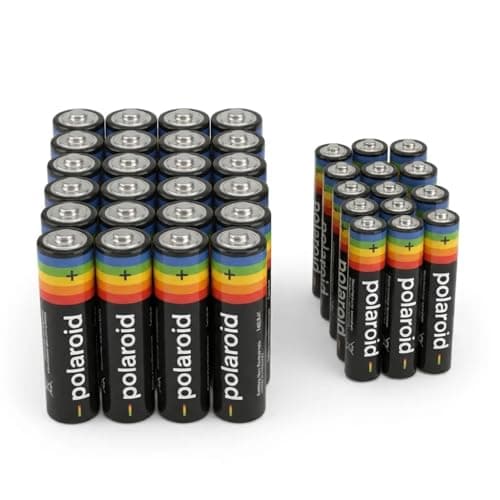 Image of POLAROID 24 AA and 12 AAA Super Heavy Duty Battery (Pack of 36) / Long-Lasting Performance for Remote Controls, Flashlights, Toys & More