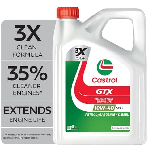 Image of Castrol GTX 10W-40 A3/B4 Engine Oil 4L