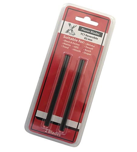 Image of for Bosch PHO 15-82, 16-82, 25-82, 35-82C Planer Blades 82mm TCT Planer Blade Knives Also Suitable for Makita, Black & Decker, Draper, Hitachi, Nutool