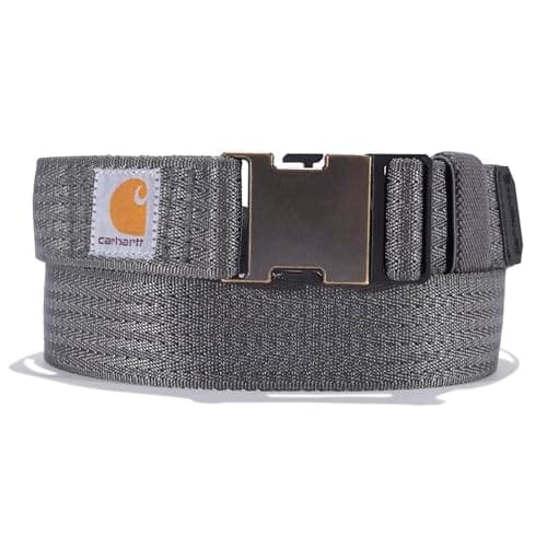 Image of Carhartt Men's, Lässiger Gürtel für Herren, Erhältlich in Verschiedenen Stilen, Farben und Größen Belt, Robust, Flexible Nylon Webbing (Gravel), XL