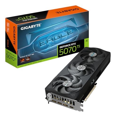 Image of Gigabyte GeForce RTX 5070 Ti EAGLE OC SFF 16G Graphics Card - 16GB GDDR7, 256bit, PCI-E 5.0, 2542 MHz Core Clock, 3 x DP 2.1a, 1 x HDMI 2.1b, NVIDIA DLSS 4, GV-N507TEAGLE OC-16GD
