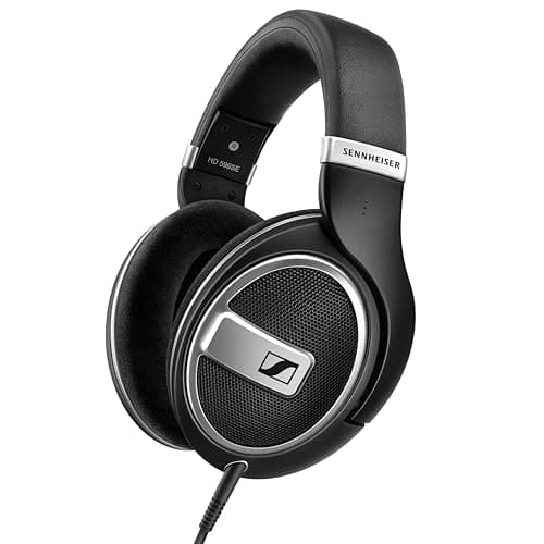 Image of Sennheiser HD 599 SE Open-Back, Wired Over Ear Headphones, Premium Design, Natural Balanced Audio, Comfortable Fit for Music, Gaming, School, Work, Black