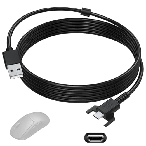 Image of Zosvoses Micro USB Charging Cable Compatible with Logitech G403, G703, G900, G903, G Pro, G PRO X Superlight Wireless Gaming Mouse, 6ft