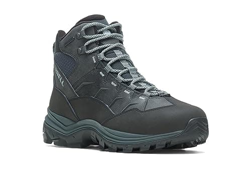 Image of Merrell Thermo Chill Mid Waterproof, Men’s Snow Boots, Black (Black Black), 8 (42 EU)