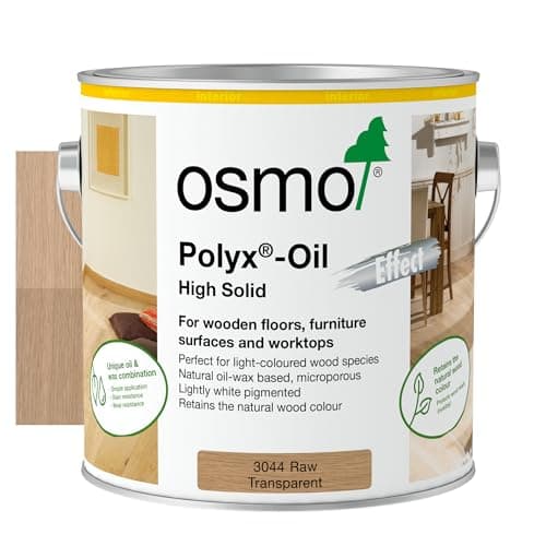 Image of Osmo Polyx®-Oil Effect - Hard Wax Oil 3044D, Raw Matt, 2.5L - Durable Wood Oil for Wooden Furniture, Water-Resistant Floor Wax, Wood Treatment & Wood Finish - Ideal for Oak, Pine, Spruce, Beech & More