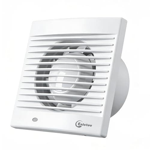 Image of 150mm(6'') Bathroom Extractor Fan, Wall Window Mounted Ventilation Bathroom Vent Fan for Kitchen, Bathroom, Toliet, Attic, 34dB Low Noise, IPX2,18W