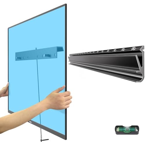 Image of Aetubree Studless Drywall TV Mount,No Drill TV Wall Mount for 26-55 inch Flat Screen TVs, Ultra Slim TV Wall Brackets for Universal TV Up to 80lbs, VESA 400x400mm, No Stud, +5° Tilt, Easy Install