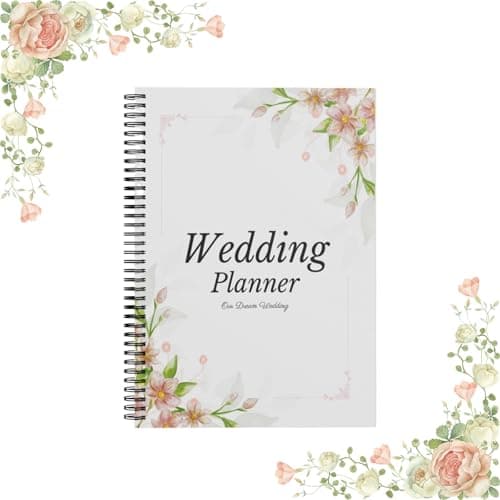 Image of Wedding Planner & Organizer Book for Brides, Ultimate UK Wedding Planning Journal with Countdown Calendar, Perfect Engagement Gift for Bride & Groom