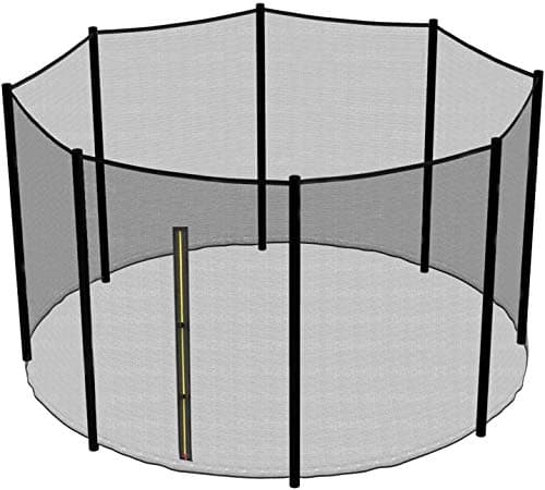 Image of Green Bay Premium Replacement Safety Enclosure Net Netting (Net Only, Poles Not Included) | 4mmx4mm UV resistant | for 13FT(397cm) 8 poles trampoline