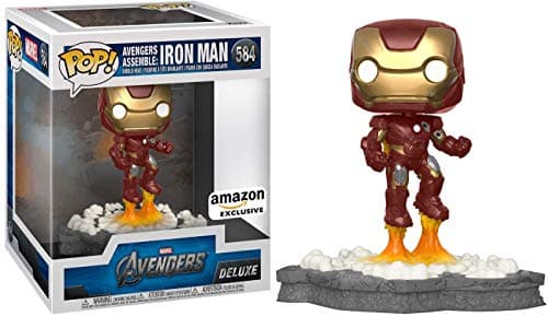 Image of Funko POP! Deluxe: Marvel Avengers - Iron Man - (Assemble) - Collectable Vinyl Figure - Gift Idea - Official Merchandise - Toys for Kids & Adults - Movies Fans - Model Figure for Collectors