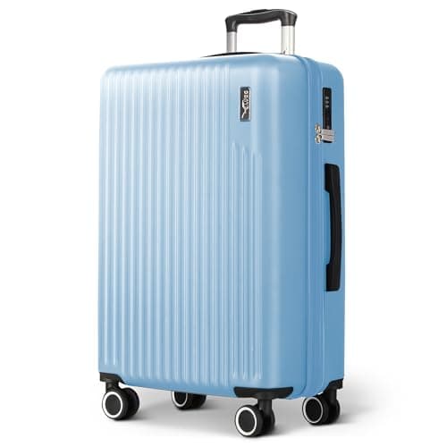 Image of LUGG 28inch Vacay Suitcase ABS Luggage with TSA Indent Lock, Aluminium Trolley Handle, 360° Spinner Wheels, Water-Resistant & Durable Material - Airline Compatible (76.5 x 30 x 50.5cm)