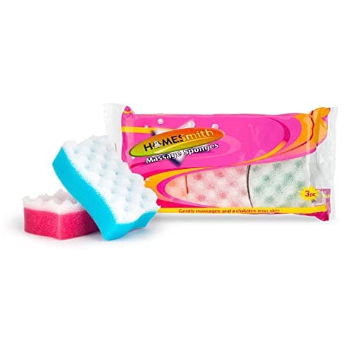 Image of HOMESmith Massage Bath & Shower Sponges ( Pack of 3 )