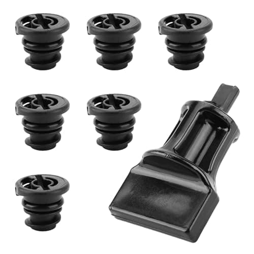 Image of 6PCS Car Engine Oil Drain Plug with Oil Drain Plug Removal Tool,Oil Sump Drain Plug Compatible with VW Audi Touareg,Car Accessories Replaces OEM 06L103801 06L103807
