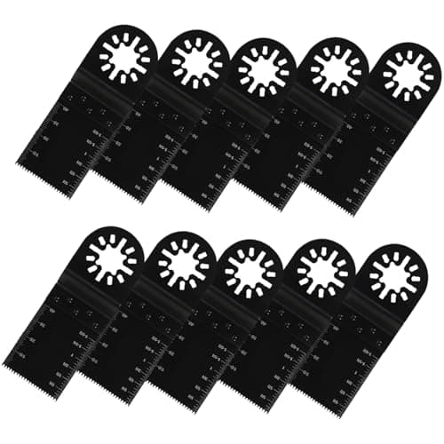 Image of 10 Pcs Oscillating Multi Tools, Multitool Blades, Multitool Blades Tool Blades, Quick Release Saw Blade Kit for Electric Tool Accessories for Wood, Metal and Plastic,Bosch Multitool Blades