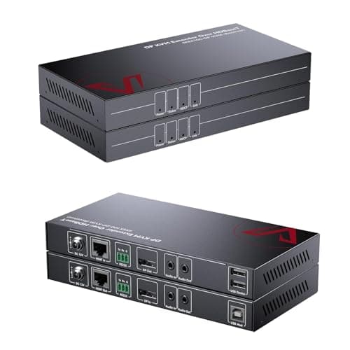 Image of AV Access 100M(328ft) DisplayPort 1.2 KVM Extender (HDBaseT), 4K@30Hz DP KVM Extender, 2-Way RS232 and One Way PoE, 2 Port USB 2.0, DP/Keyboard/Mouse over Cat5e/6a, Auto EDID Management, Zero Latency