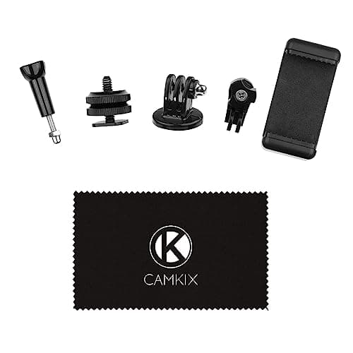Image of CAMKIX Hot Shoe Mount Adapter Kit Compatible with Phone or Action Cam to the Flash Mount of your DSLR Camera - Record your Photo Shoot or use Phone Apps for Lighting, Monitoring or Controlling