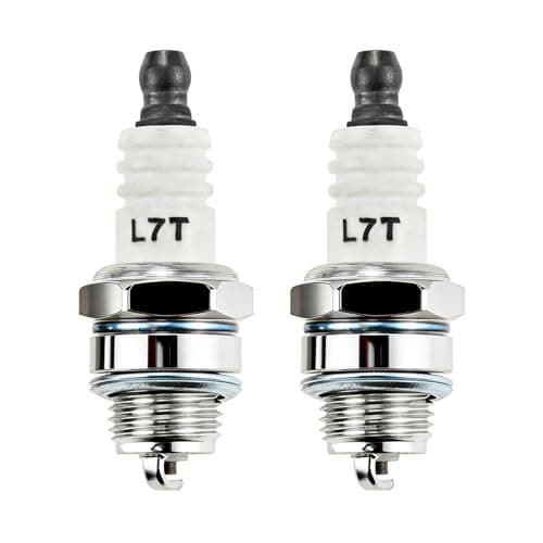 Image of 2 Pcs L7T Spark Plugs, 2 Stroke Spark Plug, Universal Small Engine Ignition Plug Compatible with BPMR7A CJ8 RCJ6Y RCJ7Y, Replacement Spark Plug for Chainsaws Lawn Mowers Brush and Garden Power Tools