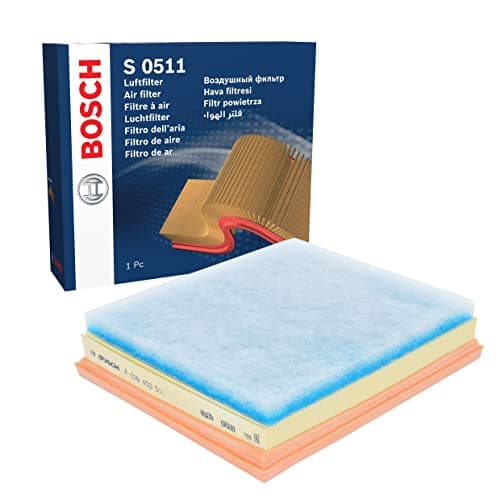 Image of Bosch S0511 Car Air Filter - Separates Particles from the Air Intake - Moisture-resistant plus High Tensile Strength