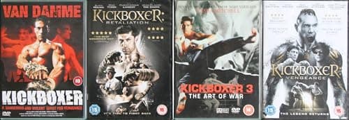 Image of KICKBOXER 1-4 COMPLETE COLLECTION / 1. KICKBOXER / 2. RETALIATION / KICKBOXER 3 THE ART OF WAR / 4. VENGEANCE = ULTIMATE 4x DVD SET [dvd]