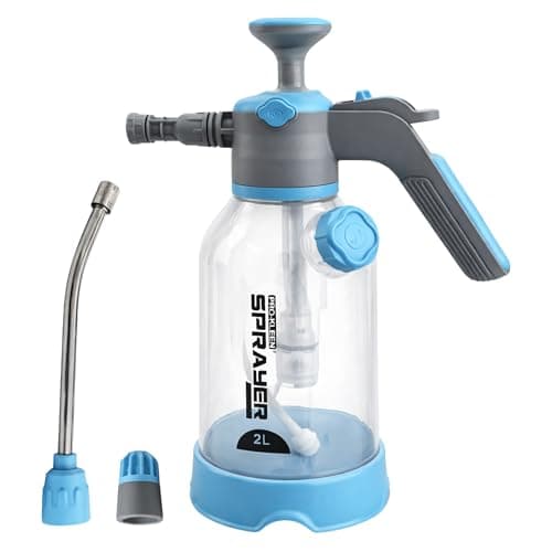 Image of Pro-Kleen 2L Hand Pump Sprayer, Snow Foam Spray Bottle with 3 Adjustable Nozzles for Car Wash, Valeting, Garden, Plants, Patio, Home and Outdoor Cleaning